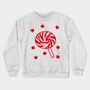 cute candy sweet lollipop lover Crewneck Sweatshirt